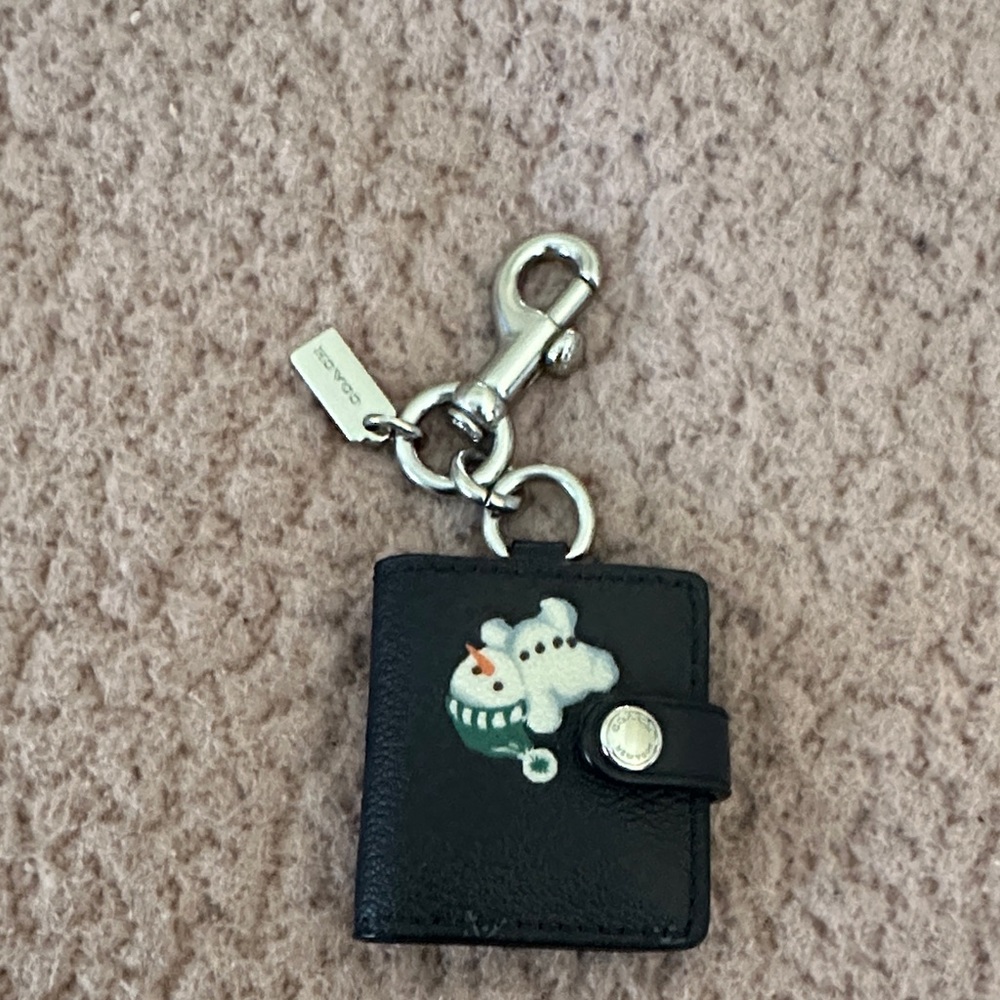 Coach Black Snowman Accessory Bag